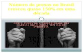 Número de presos no brasil cresceu quase 150