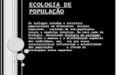 Ecologia de população