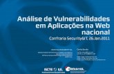 Análise de Vulnerabilidades em Aplicações na Web Nacional