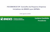 Debate As políticas do BNDES para micro e pequenas empresas, 23/8/2013 - Apresentação Luciano Coutinho