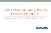 Sistema de arquivos - HPFS e ReiserFS/4