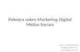 Mídias Sociais - Palestra sobre Marketing Digital