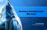 Business Development  -  Biz Dev