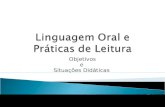 Linguagem oral e práticas de leitura