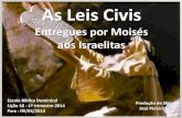 As Leis Civis Entregue por Moisés aos Israelitas - lição 10