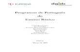 Novo Programa de Língua Portuguesa - 1º CEB
