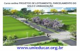 Curso online projetos de loteamento parcelamento do solo e urbanizacao