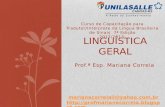 Parte 1   linguística geral  apresentação 2012
