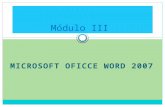 Módulo iii microsoft word 2007