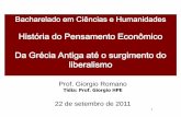 Hpe aula 2_primórdios - História do Pensamento Econômico - UFABC - Prof Giorgio