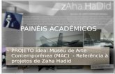 Painel - Projeto Museu - Referência Zaha Hadid