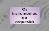 Instrumentos da orquestra
