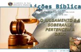 Lição 11 - O julgamento e a soberania pertencem a Deus - 3ºTri.2014
