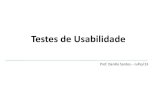 Testes de usabilidade
