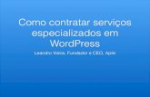 Como contratar serviços especializados em WordPress