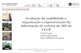 Avaliação da usabilidade e organização e representação da informação do novo website do SDI da FEUP