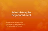 Administração regional e local