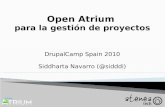 Open Atrium para la gestión de proyectos - Drupal Camp 2010