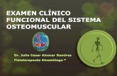 Examen clínico funcional del sistema osteomuscular