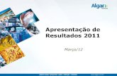 Apresentação resultados 2011