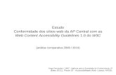 Conformidade dos sítios web da AP Central com as Web Content Accessibility Guidelines 1.0 do W3C - análise comparativa 2008/2010