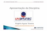 Fundamentos de Programação - Prof. Rogério Aguiar, Msc - Módulo 01