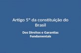 Constituição do Brasil - Artigo 5º