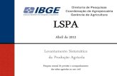 Brasil levantamento sistemático da produção agrícola  abril 2012