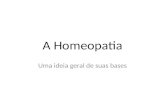 A homeopatia e suas bases