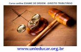 Curso online exame de ordem direito tributario