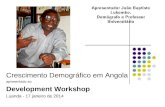João Lukombo - Projeções na Perspectiva da Realização do Próximo Censo Populacional em Angola 17/01/2014