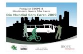 Pesquisa sobre mobilidade para o Dia Mundial Sem Carro 2009
