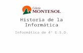 Historia de la Informática (4º ESO)