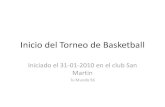 Inicio Del Torneo De Basketball