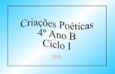 Poesias 4º Ano B - Ciclo I