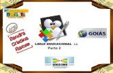Slide do menu INICIAR  do Linux Educacional 3.0 parte 2 sandra