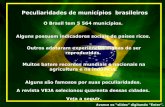 Peculiaridades de Municipios Brasileiros