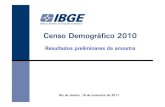 Censo 2010: Resultados Preliminares da Amostra