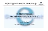 It Governance Na AdministraçãO PúBlica Ist Nov 2007