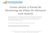 Manual Painel Streaming de vídeo com AutoVJ Playlist