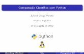 Computação Cientifíca com Python