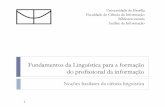 Fundamentos da Linguística para a formação do profissional da informação