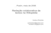 Wiki - Apresentação PosLin (maio 2008)