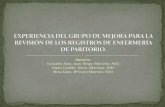 EXPERIENCIA DE UN GRUPO DE MEJORA EN EL PARITORIO DEL HOSPITAL INFANTA ELENA