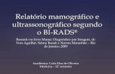 Birads- Padrões Mamográficos e Ultrassonográficos