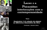 Curso Lacan e a Psicanálise - Aula 6: Seminário 4 (A relação de objeto): as diferentes dimensões da falta