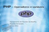 PHP: operadores e variáveis (TGPSI)