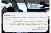Ligação do RIA a outros sistemas de informação da UNiversidade de Aveiro