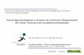 Feiras Agroecológicas e Grupos de Consumo Responsável
