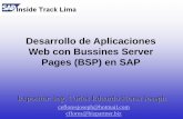 Sesión 09: Desarrollo de Apps Web con Bsp en SAP